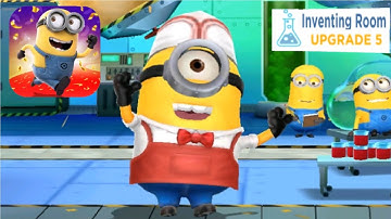 Minion Rush Ice Cream Stuart Costume common minion Inventing room android gameplay walkthrough