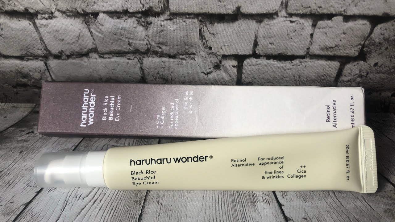 Haruharu Wonder Black Rice Bakuchiol Eye Cream YouTube