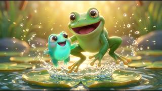 Happy Frog Hop Dance Song for Toddlers | GheeGee TV