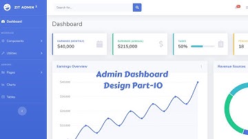 Web Design Beginners Tutorial 2020 Bangla Admin Dashboard Template Design by bootstrap 4 Part 10