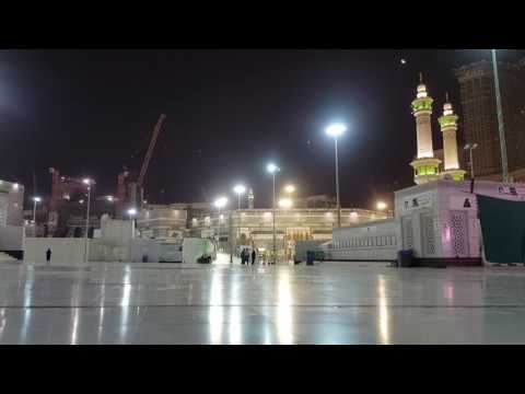 أذان الفجر الأول من المسجد الحرام للشيخ محمد المغربي ١٤٣٨هـ 