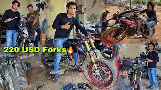 The USD Forks Set up easily? | Cafe Racer Giveaway