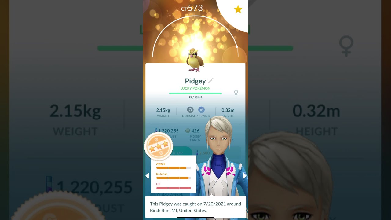 LUCKY PIDGEY EVOLUTION!! Pokemon GO