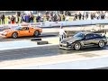 '05 FORD GT VS NISSAN GTR ALPHA 6! AMERICAN VS IMPORT! BYRON DRAGWAY!
