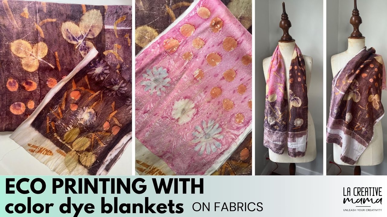 What is possible through eco printing with color dye blankets