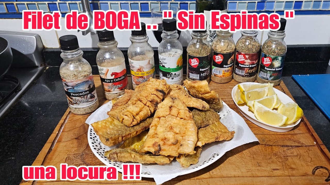 Boguitas  Fritas " FILET SIN ESPINAS " Una técnica espectacular que sólo la vas a ver en este video