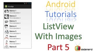 88 Android ListView With Image Part 5 |