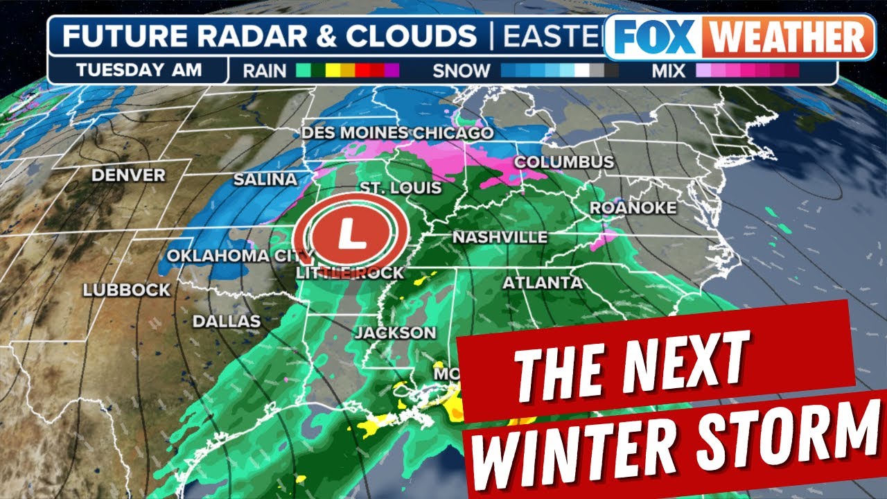 Another Massive Winter Storm Looms For Some Major US Cities - YouTube
