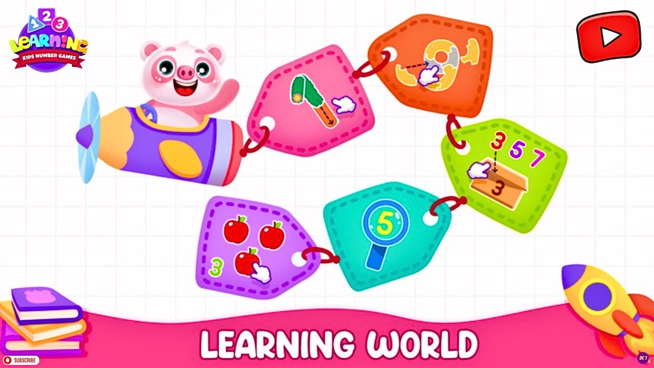 123 Number Games For Kids | Full Gameplay | Piggy Panda | Preschool learning