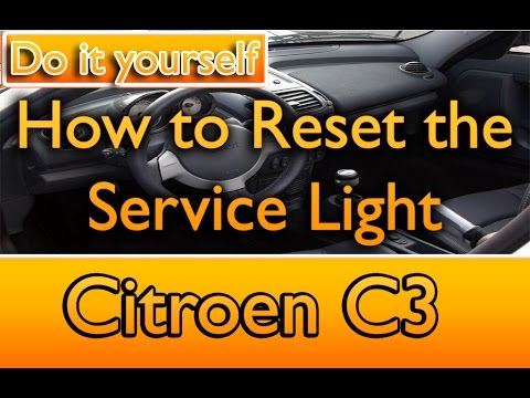 How To Reset The Service Light Citroen C3 & C4 - Youtube