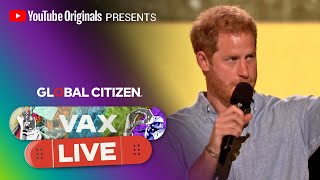 Prince Harry, The Duke of Sussex, Discusses Fighting Vaccine Hesitancy | VAX LIVE by Global Citizen