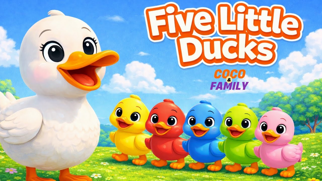 Five Little Ducks | Kids Nursery Rhymes & Songs | Coco & Family