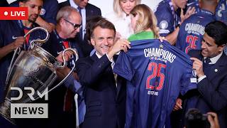 LIVE: Macron Hosts PSG Champions to Élysée Palace After Historic Victory | AD1N