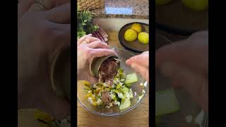 Insalata di zucchine grigliate con tonno e uova sode #ilcaldosaporedelsud