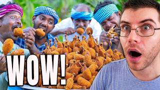 Pro Chef Reacts.. To Village cooking Making FRIED CHICKEN DRUMSTICKS!