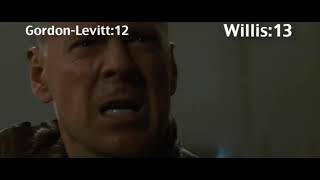 Looper (2012) Bruce Willis & Joseph Gordon-Levitt Killcount