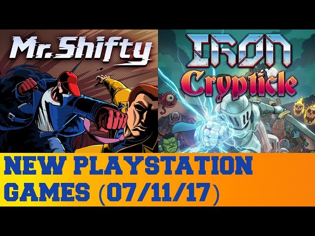 New PlayStation Games for July 11th 2017