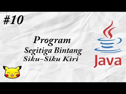 Ayo Belajar Java (10) Segitiga Bintang Siku Kiri