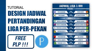 Tutorial Design Jadwal Pertandingan Liga Per-pekan || Pixellab Tutorial screenshot 3