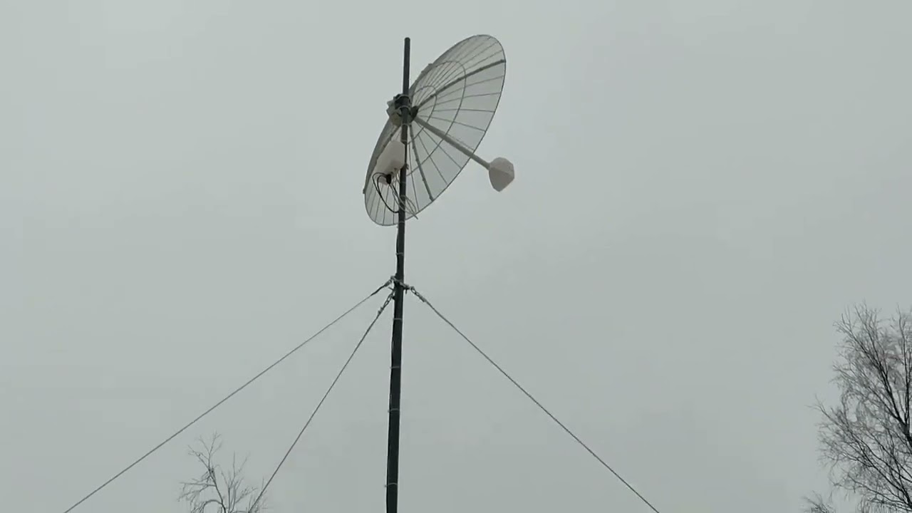 Интернет через лес в низине.