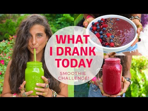 what-i-drank-today-|-raw-vegan-smoothie-challenge