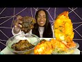 FRIED SEAFOOD MUKBANG| DEEP FRIED LOBSTER, KING CRAB LEGS | OXTAIL MUKBANG | SEAFOOD ALFREDO MUKBANG