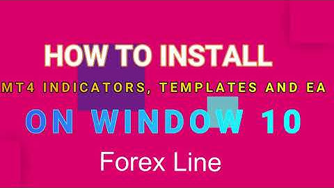 How to install MT4 indicators, Templates and EA on Window 10 & 7
