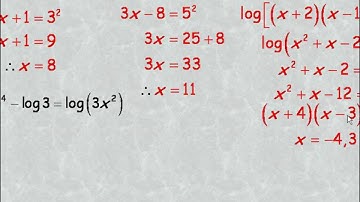 Techniques for Solving Logarithmic Equations