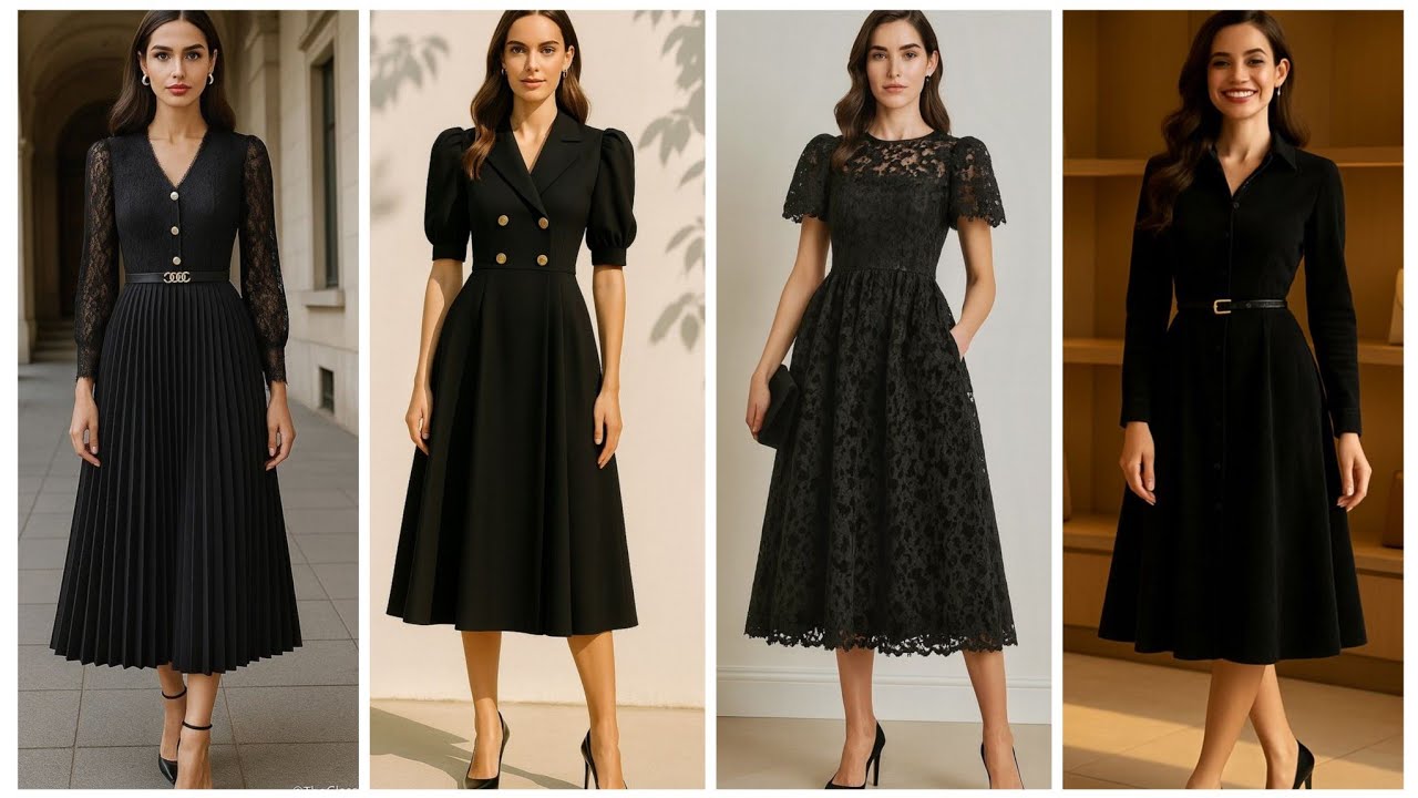 Самые потрясающие и скромные черные платья, которые вы когда-либо видели.