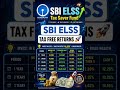 Best Tax Saving Mutual Fund 2026 | SBI ELSS FUND 2026 #shorts