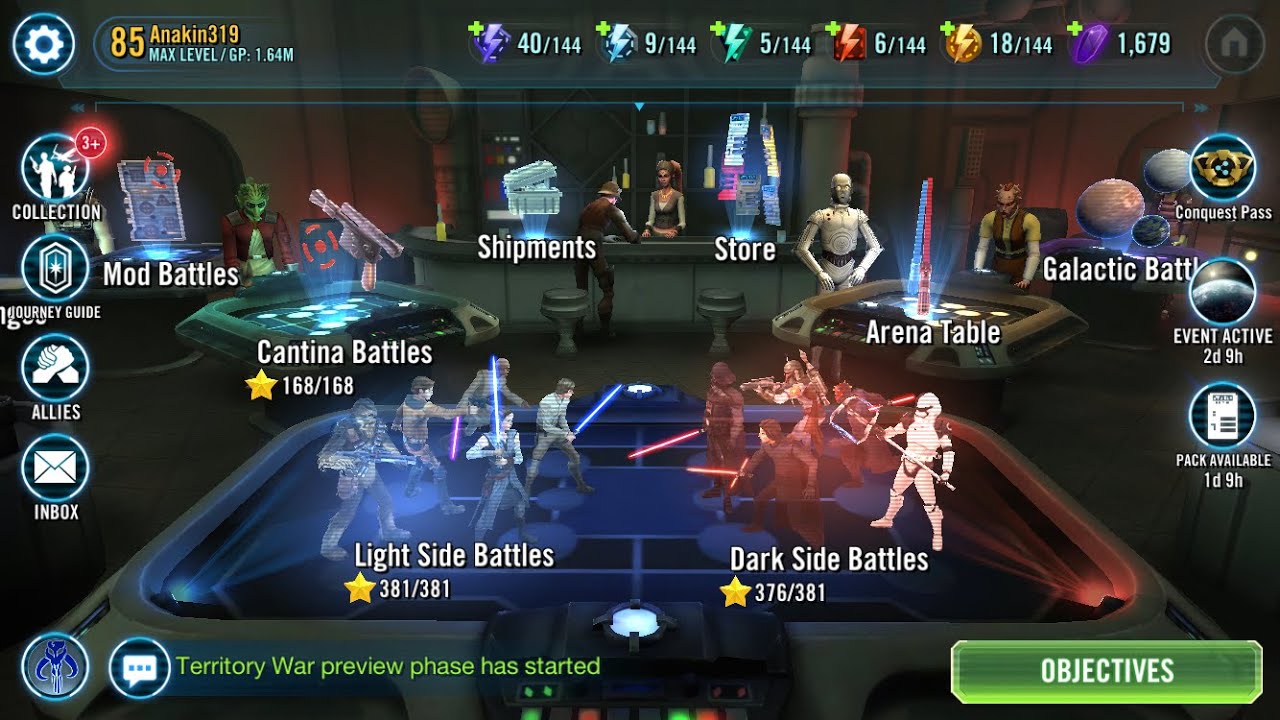 Level 85 daily activities easy | SWGOH