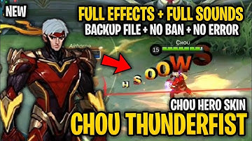 SCRIPT CHOU (THUNDERFIST) FULL TUTORIAL IOS JAILBREAK MOBILE LEGEND BANG BANG
