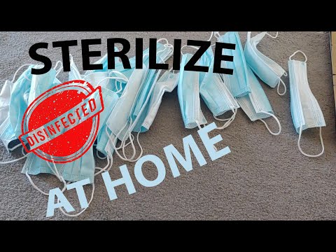 How to sterilize face mask at home - EASY