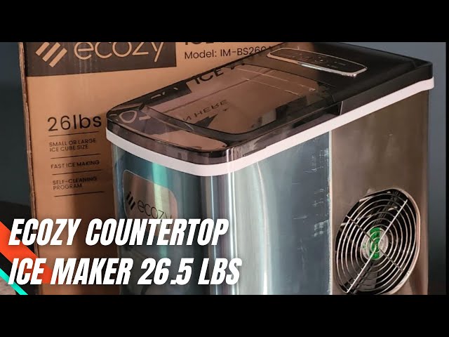 Ecozy Portable Ice Maker Countertop 26.5 lbs Review & Test