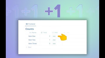 Using Database Buttons to Increment in Notion