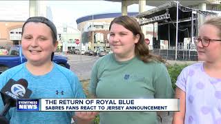 Sabres fans react to the return of royal blue jerseys