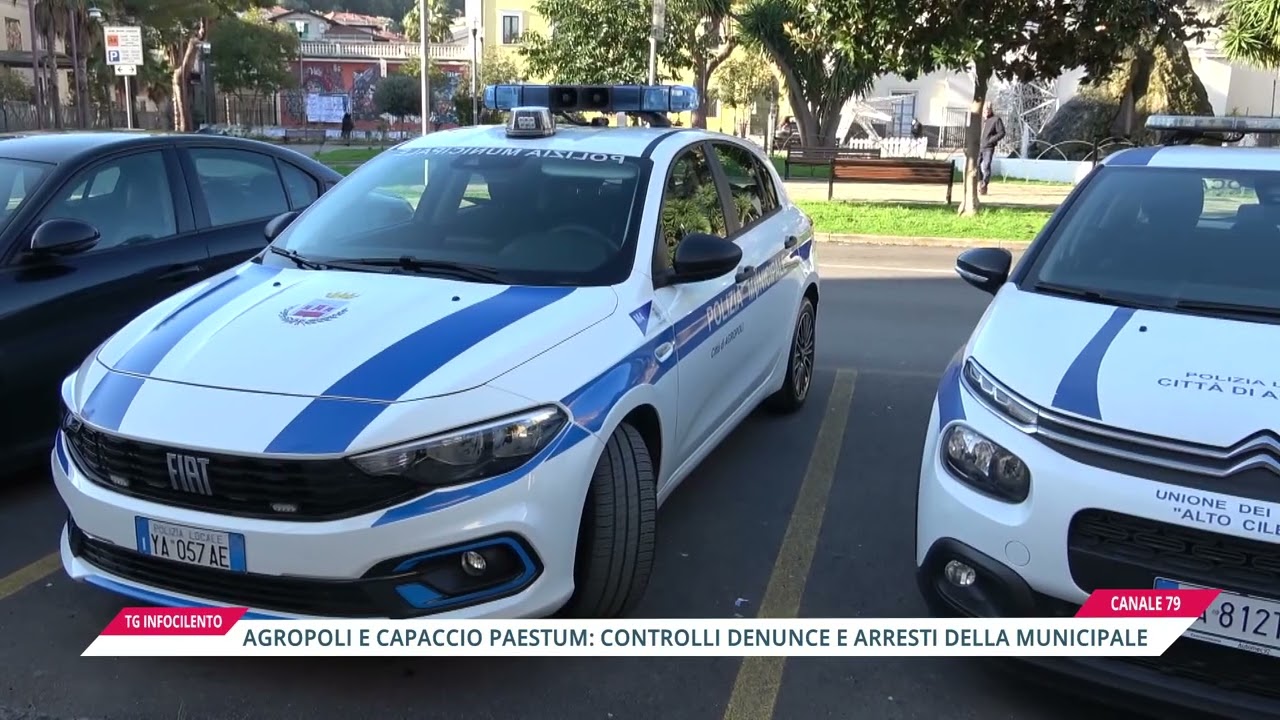 Agropoli e Capaccio Paestum: controlli denunce e arresti della municipale