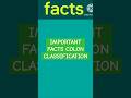 Facts | colon classification | library science | Rajasthan librarian2ndgrade#viralvideo#viralshorts