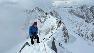 Skitour On Großer Löffler Over The Greizer Hütte.