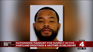 Nationwide manhunt for suspected Maryland shooter