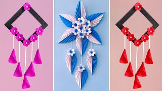 2 Quick Easy paper flower Hanging /Home Decoration  A4 sheet craft / school Craft 
