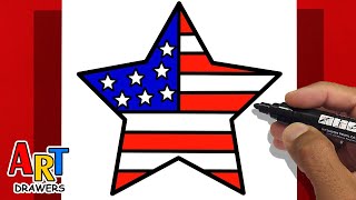 🇺🇸 How To DRAW Star - Memorial Day | Independence Day USA 2026 ( 4th of July ) Update