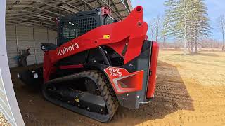 Equipment shed clean up with the Kubota SVL 75-3