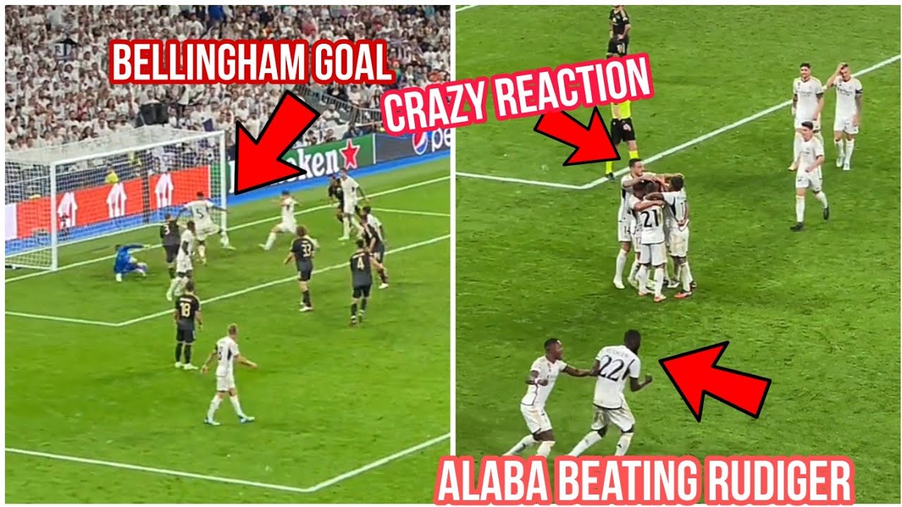 jude Bellingham clutch goal vs union Berlin | real madrid players crazy celebration😂|