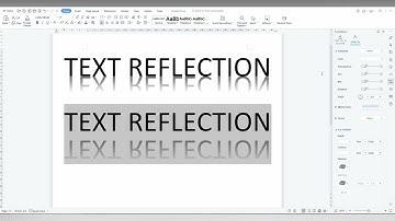 How to create text reflection effect In wps office writer