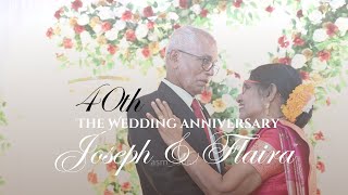 40th Wedding Anniversary | Joseph & Flaira | Ruby Jubilee Highlights #konkanisong 