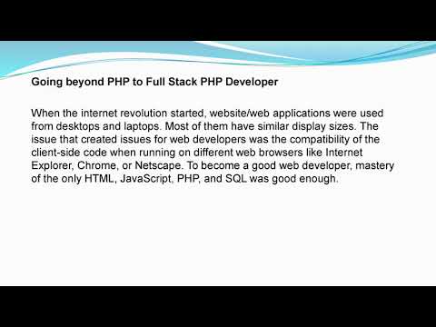 Be a Skilled & Certified Full Stack PHP Developer with Texceed