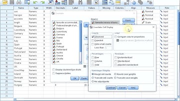 SPSS Tables - Crosstable (via Crosstabs)