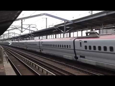 東北新幹線 E5系 はやぶさ+E6系 スーパーこまち 通過@那須塩原駅(下り)