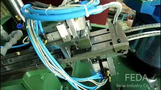 FEDA two axis tapping machines with vibration bowl for making internal thread on metal parts#tapping